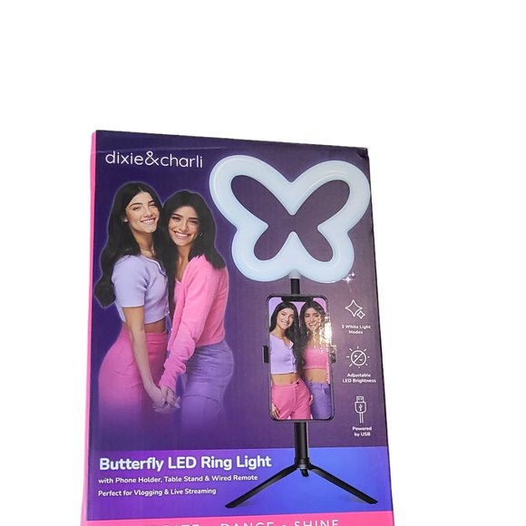 Dixie & Charli LED Butterfly Ring Light - Picture 4 of 4